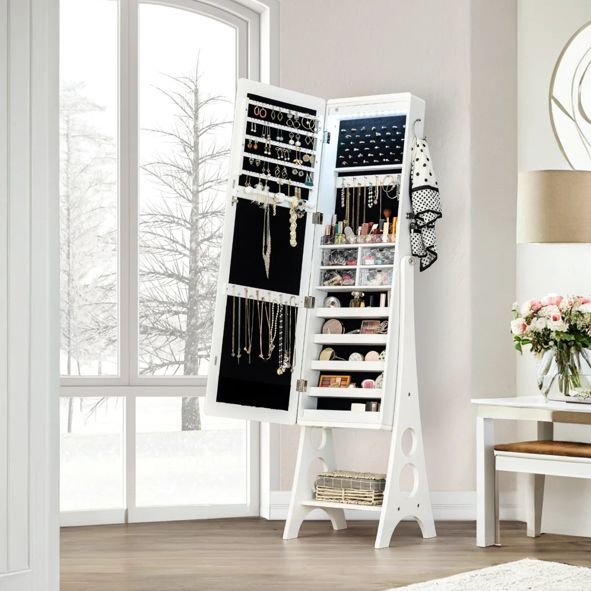 16'' Wide Freestanding Jewelry Armoire
